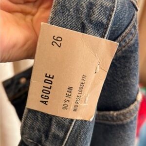 Agolde Women's Classic Blue Boyfriend Jeans